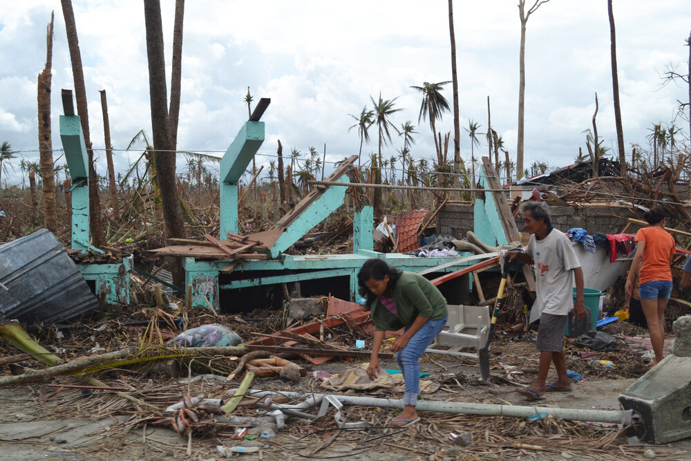 Typhoon Haiyan devastation in Tacloban, 2013