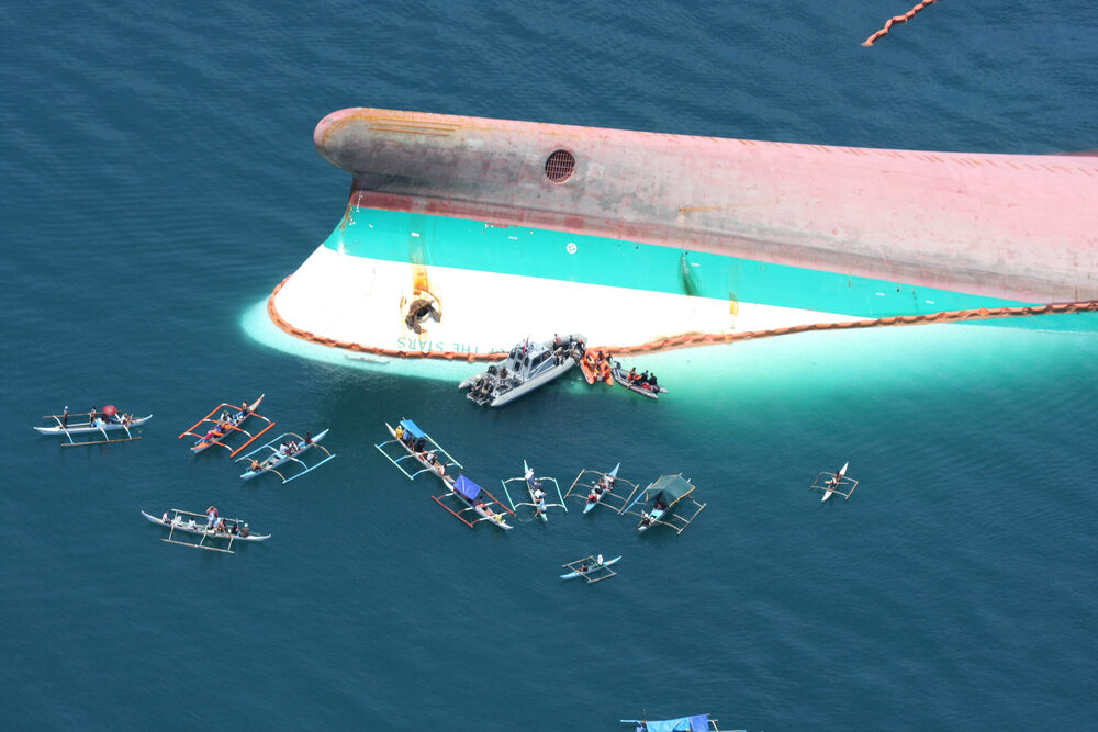 The capsized MV Princess of the Stars, 2008