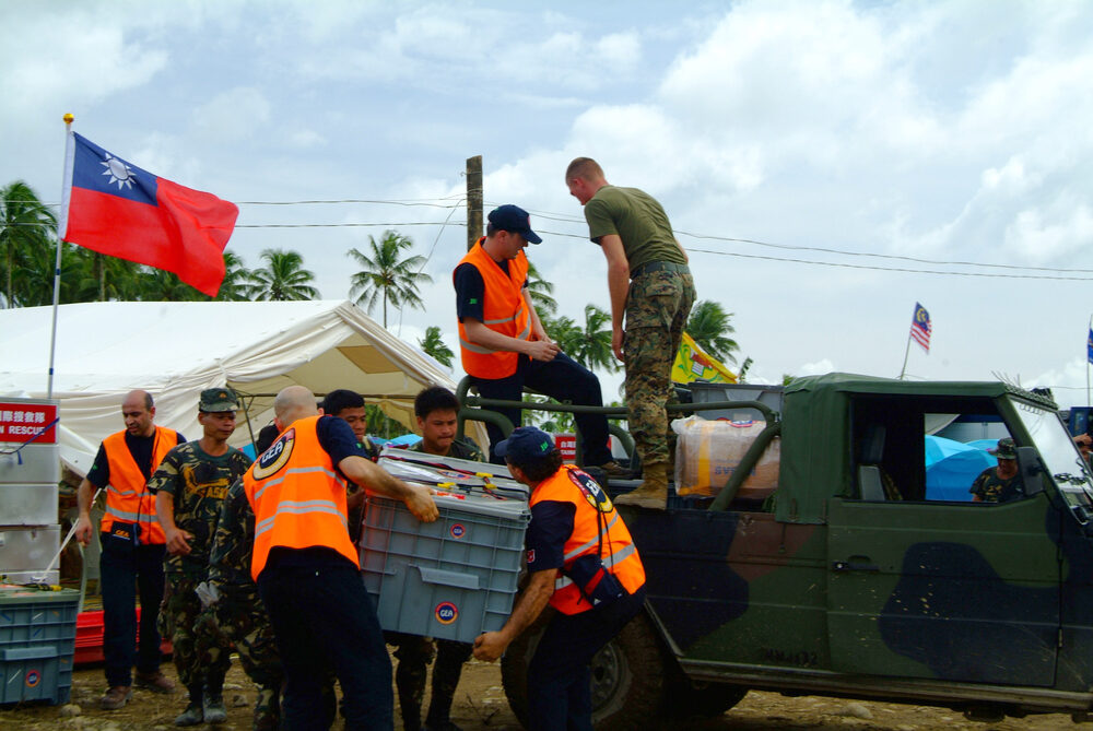 Relief operations after the 2006 Southern Leyte landslide